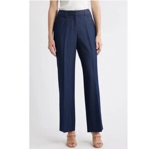 Tahari Blue Pleated Dress Pants – Size 0 Like New/Never Worn